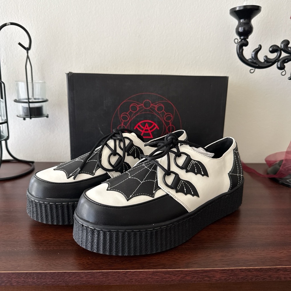 *BRAND NEW* Strange Cult Krypt Web Spiderweb Platform Creepers